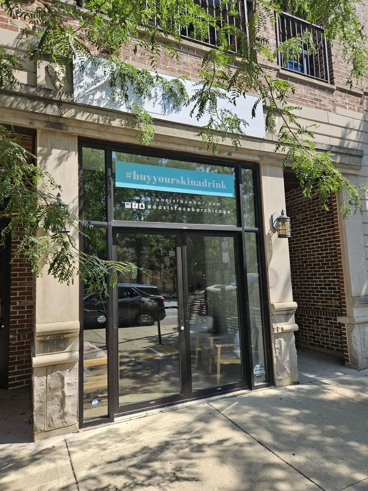 Oasis Face Bar, as built, Wicker Park, IL