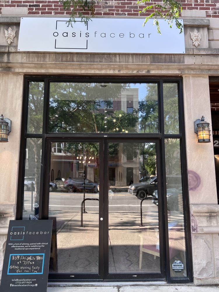 Oasis Face Bar, as built, Wicker Park, IL