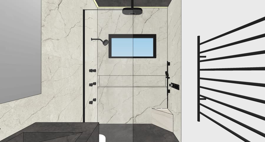 The guest bath