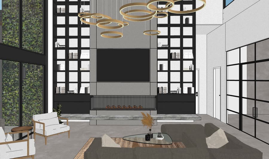Interiors, earlier set, frame 11
