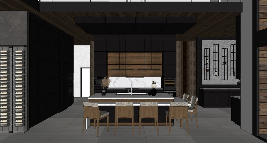 Kitchen scheme B, view two
