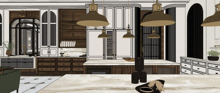 Chapter House, first drafts of the kitchen, frame 15