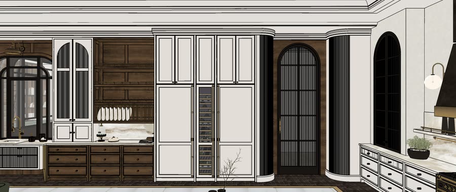 Chapter House, first drafts of the kitchen, frame 16