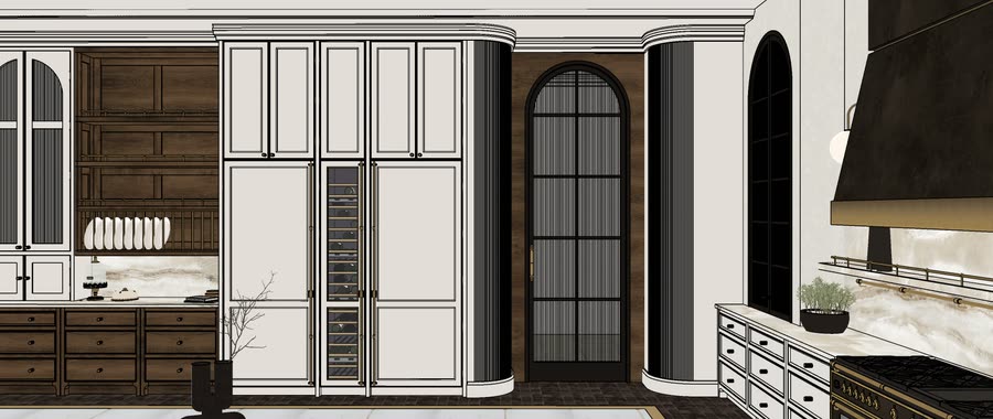 Chapter House, first drafts of the kitchen, frame 17