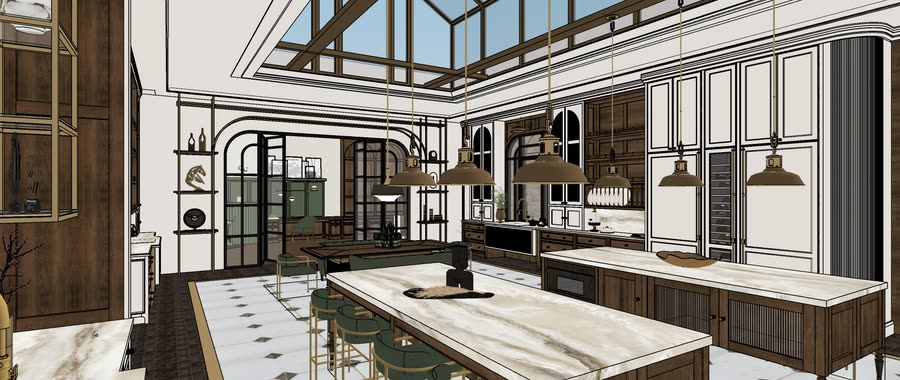 Chapter House, first drafts of the kitchen, frame 19