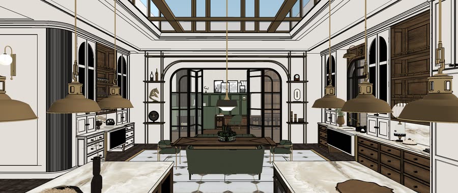 Chapter House, first drafts of the kitchen, frame 20