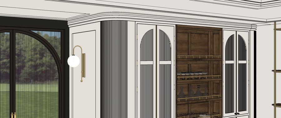 Chapter House, first drafts of the kitchen, frame 22