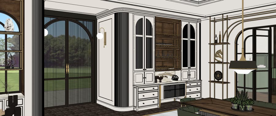 Chapter House, first drafts of the kitchen, frame 24