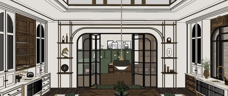 Chapter House, first drafts of the kitchen, frame 25