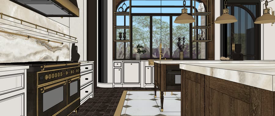 Chapter House, first drafts of the kitchen, frame 9