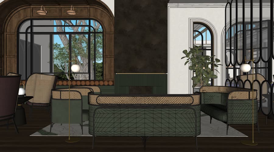 Chapter House, second drafts across the building, frame 10