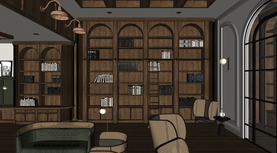 Chapter House, second drafts across the building, frame 13