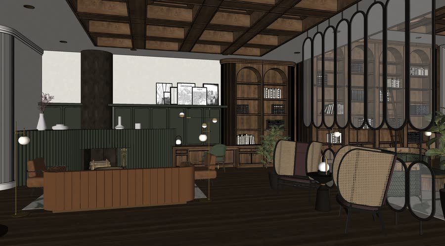 Chapter House, second drafts across the building, frame 17