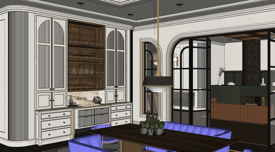 Chapter House, second drafts across the building, frame 6