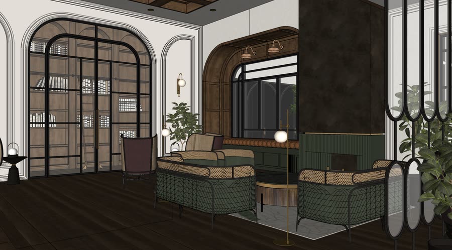 Chapter House, second drafts across the building, frame 7