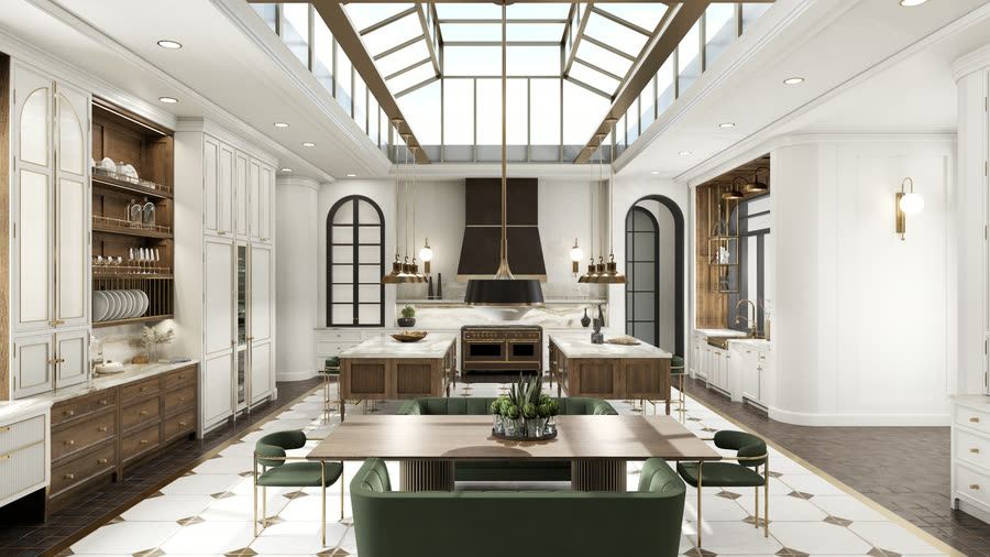 Chapter House, second V-Ray pass, frame 1