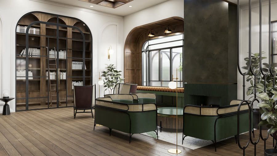 Chapter House, second V-Ray pass, frame 10