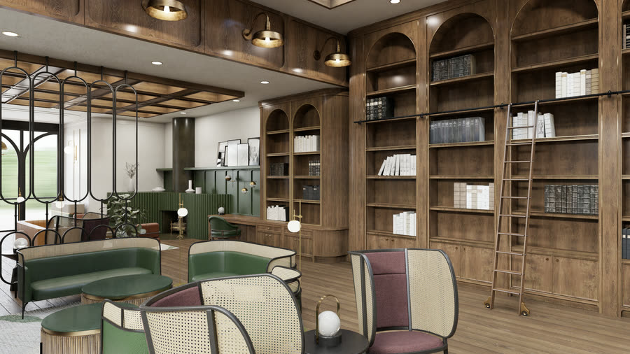 Chapter House, second V-Ray pass, frame 14