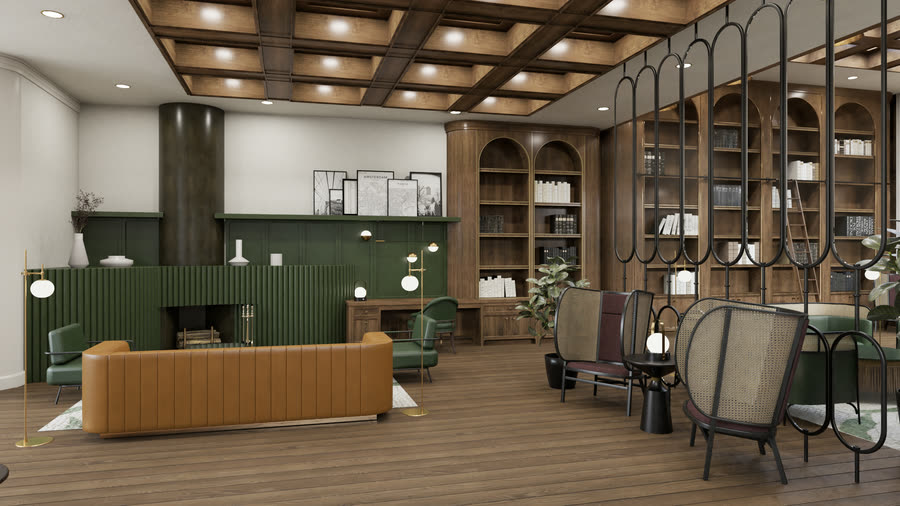 Chapter House, second V-Ray pass, frame 17