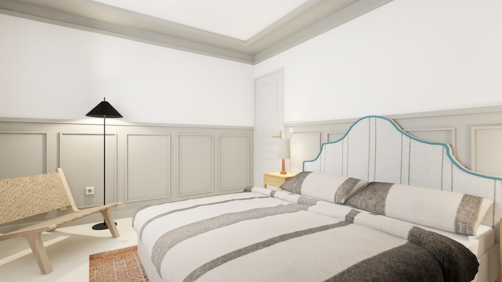 The principal bedroom