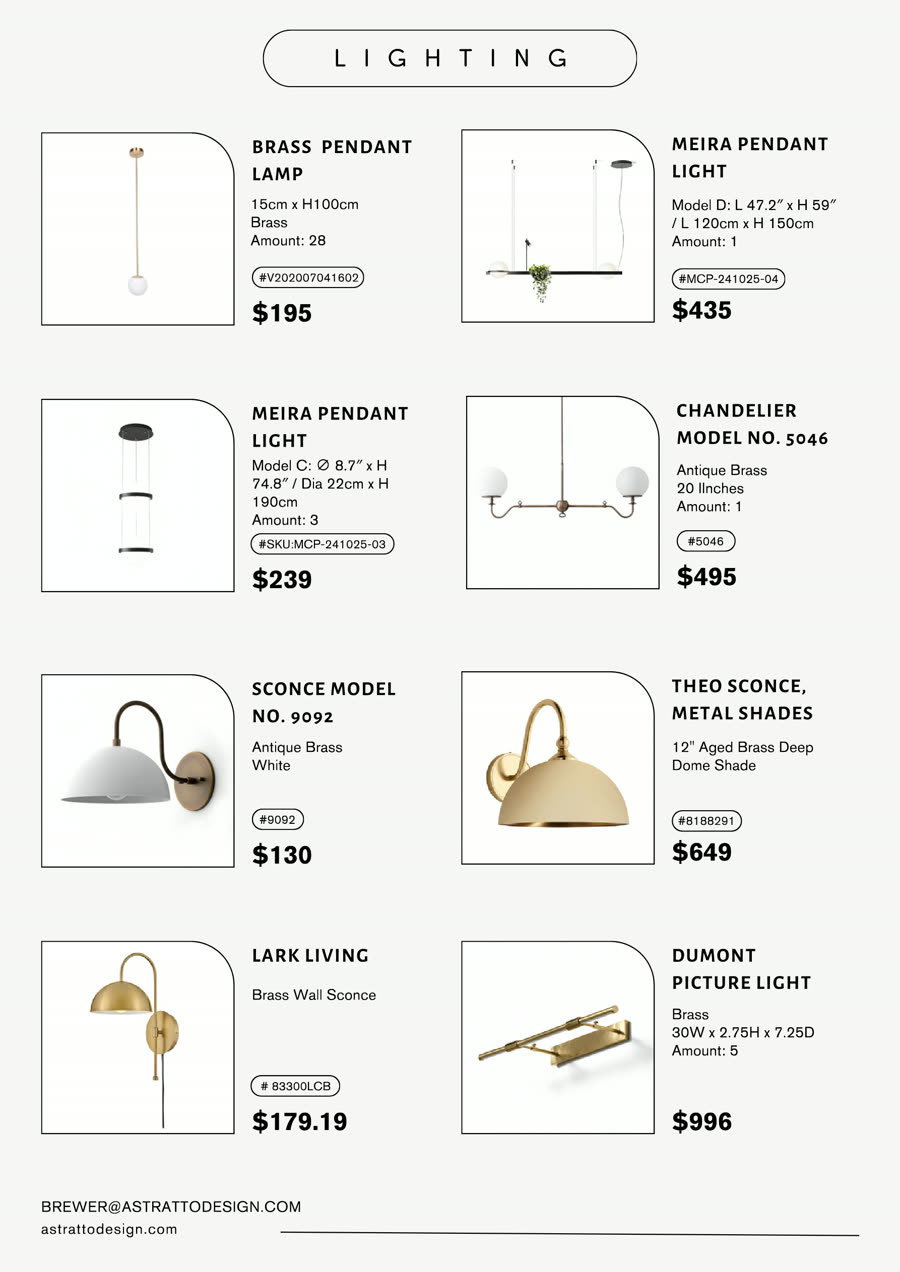Catalogue page 3: fittings listed with model number, dimensions, supplier and price
