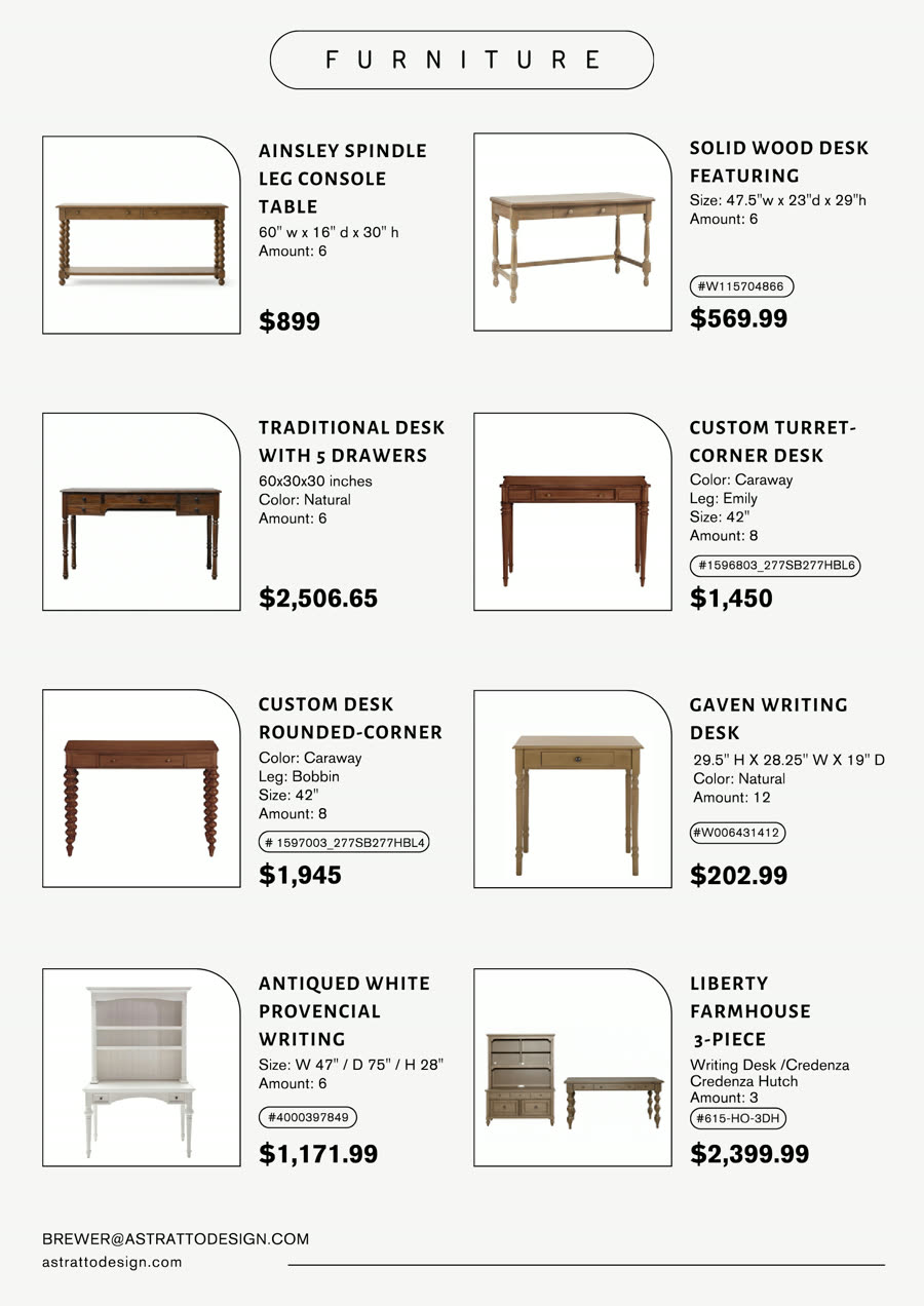 Catalogue page 10: fittings listed with model number, dimensions, supplier and price