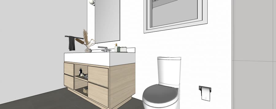 Bathrooms, drafts two, frame 4