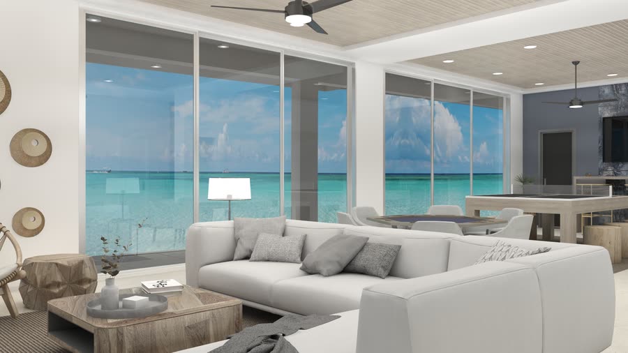 Lower level, renderings, frame 2
