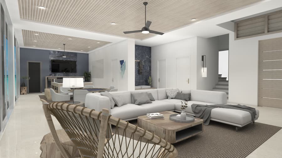 Lower level, renderings, frame 8