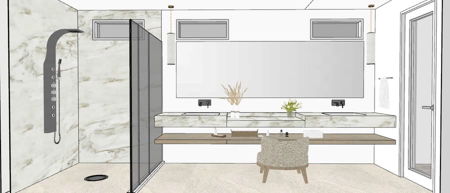 Main areas, drafts one, frame 6