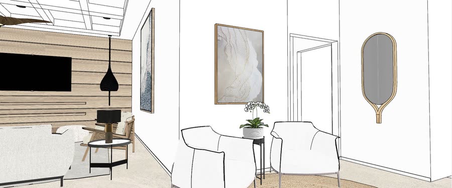Main areas, drafts three, frame 2