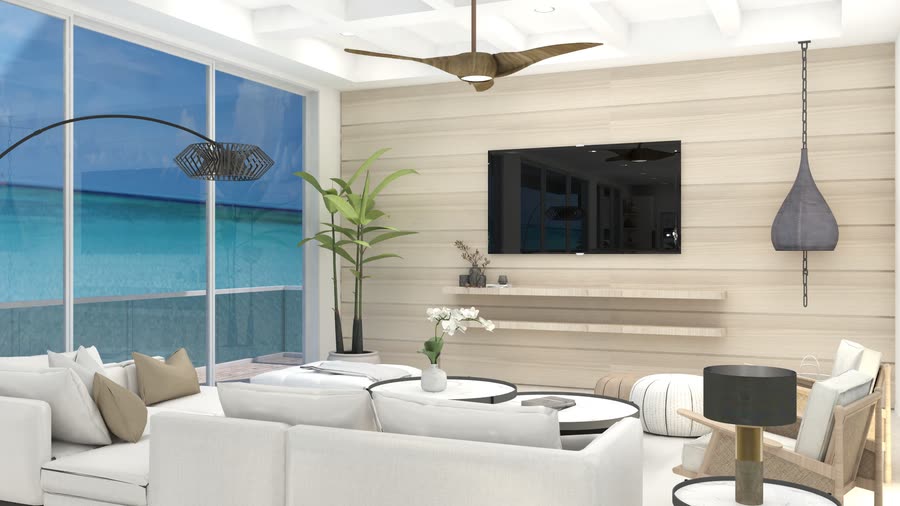 Main areas, renderings, frame 1