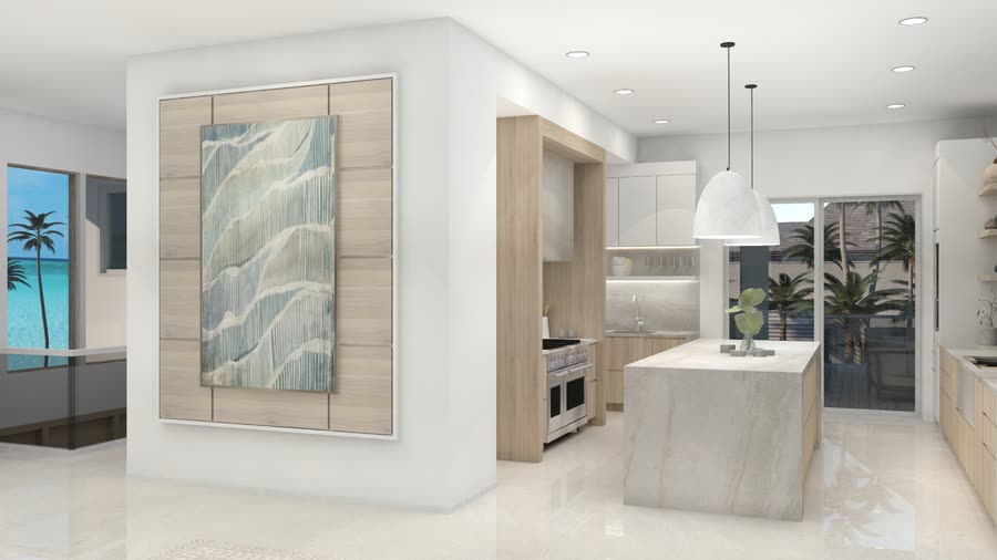 Main areas, renderings, frame 2