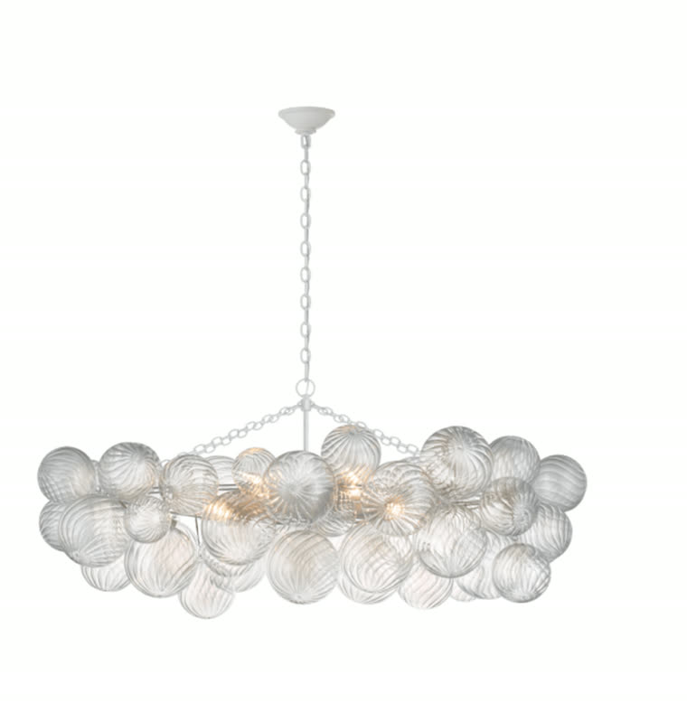 Reference screenshot: the Circa Lighting Talia Medium Linear Chandelier listing